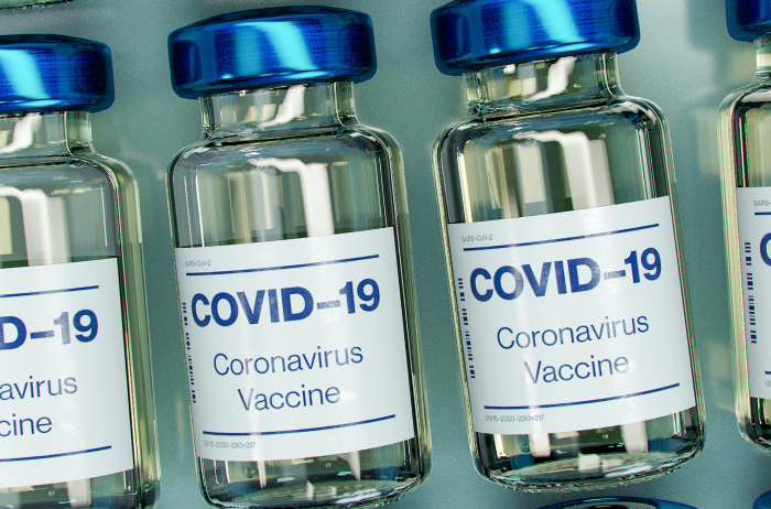vials that say covid-19 coronavirus vaccine